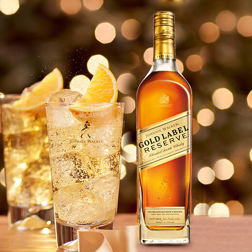 尊尼获加（JOHNNIE WALKER）金方金牌 苏格兰 调和型威士忌 750ml 40度 进口洋酒*2瓶