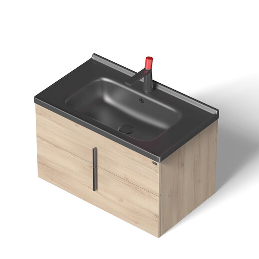 Wenyijia Salle de bain Basin en céramique intégrée Évier de salle de bain lavabo de salle de bain Single Bower Wash Basin bassin bassin bassin bassin GP-11150 Basin d'armoire (y compris les accessoires de drainage des robinets)