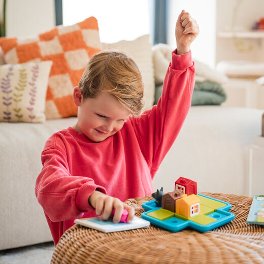 Smart Games Three Little Pigs Children's Educational Toys Early Education Board Game Gift Fairy Tale Picture Book Boy Birthday Gift 3-6 Years Old