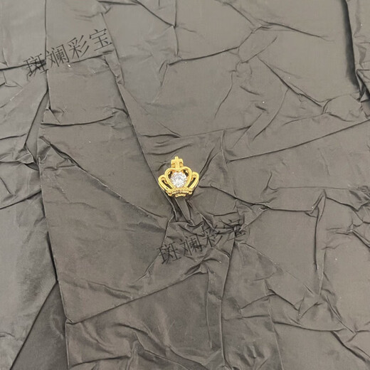 18K gold pendant women's gold necklace single pendant single without chain gold clavicle chain single 18k gold (I have you in my heart)