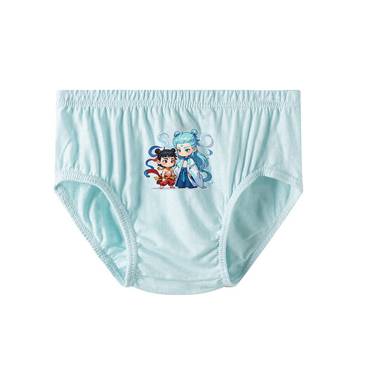 Nezha Superman Boys' Briefs Children's Class A Pure Cotton Pants Breathable Antibacterial Printed Children's Underwear for Medium and Large Children 414# Nezha 5 Pack 76 75 Code