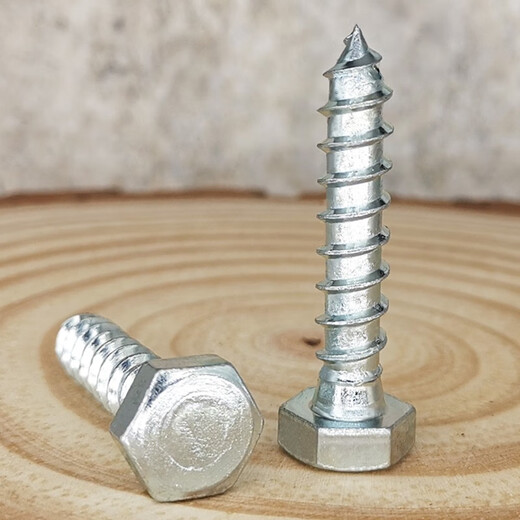 Yonghuan galvanized outer hexagonal wood screw wooden square tray coarse teeth self-tapping DIN517 wood screw M6M8M10M12 lengthened M8*13062