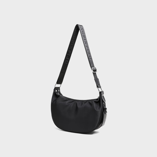 viney's new crossbody bag large capacity shoulder bag commuting cloth bag birthday gift for girlfriend and wife [black] practical and high-end underarm bag simple and lightweight fashion brand light luxury casual dumpling bag