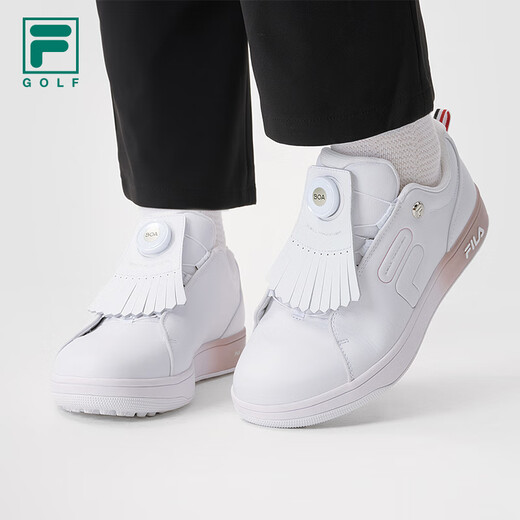 FILA He Muni's same official GF 1911 golf shoes women's shoes BOA training shoes soft spikes FILA white-WT 35.5 (220mm)