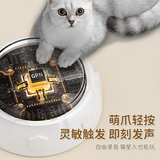 JD Express Dog Talking Button Pet Sounder Cat Ringing Bell and Eating Toy Recording Voice 6 Macaron Recording Models