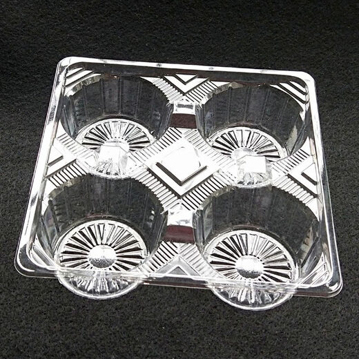 Disposable transparent transparent quatre tasses 12346 tasse de tasse de tasse de tasse de tasse de tasse de tasse de tasse de lait épaissie
