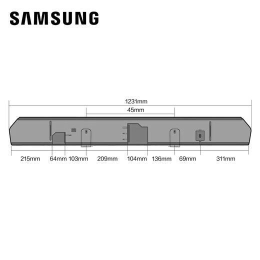 Samsung (Samsung) HW-Q990F/XZ ATMOS 11.1.4 Kanäle Wireless Surround Projector TV-Spiel Audio Echo Wall Home Theatre HDMI2.1 Intelligente App-Kontrolle