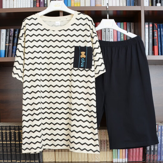 Die Schüler sagen, 200 Jin [Jin entspricht 0,5 kg] große Pyjamas für Männer mit Fett und Größe zusätzlicher Kleidung Home-Kleidung mit großer Größe Kurzarmanzug 9905 Tiefe Eisengrau 4xl geeignet für 200-240 Jin [Jin gleich 0,5 kg] universelle Größe
