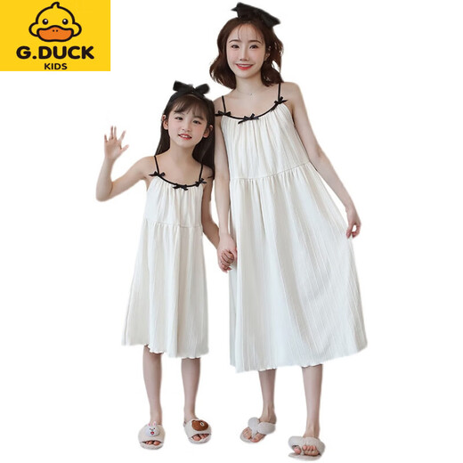 G.Duckkids Sospechoso de niñera camisón de verano Estilo delgado Modal niña Princesa Pajamas para niños Madre e hija Tendencia de hadas de hadas