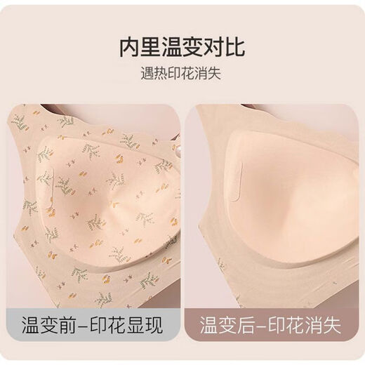 中脉JM妈妈内衣无钢圈薄款前扣无痕美背胸罩舒适透气加大码中老年 纯棉款白灰色[9793#]前扣 L码[适合95-115斤] 均码