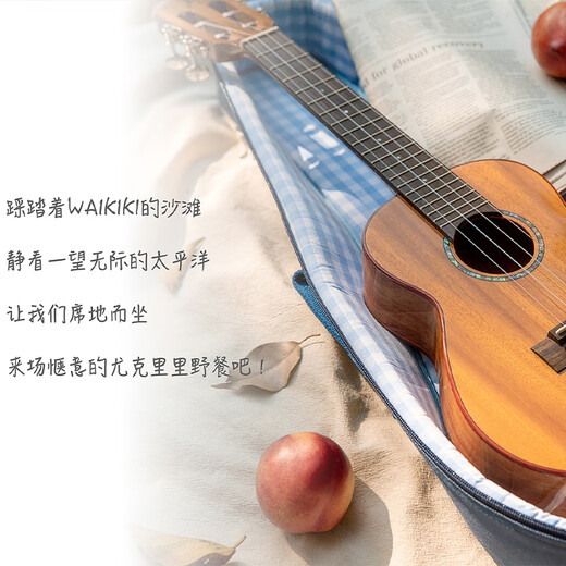 Rainbow Man AC30 AC60 ACACIA Holz High-End Full Veneer Ukulele Anfänger Erwachsener Mahagoni Kleine Gitarre AT60E (26-Zoll-Elektrobox) Acacia Wood