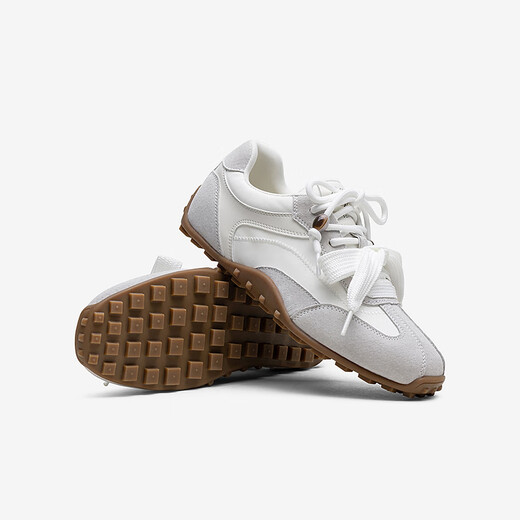 Best 2025 autumn new style shopping mall same German training shoes retro sports women's casual shoes A9012CM5 beige/gray 38