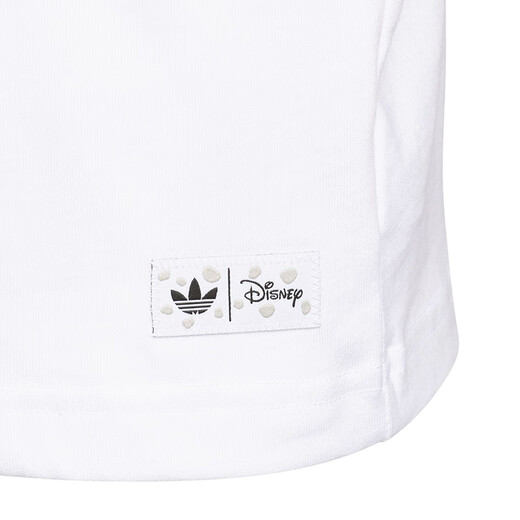 Adidas (adidas) T-shirt des filles de vêtements pour enfants 25 été 101 Spot Dog Joint Brandhed Style Embellifhed Bow Children's Pure Cotton Colon