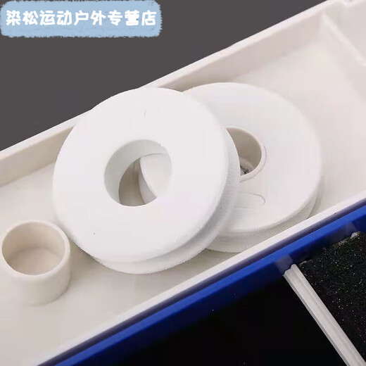 Meikejie double-layer three-layer multi-functional float box double-layer sub-line box double-layer float box fish float box fishing gear box vertical float box 55 cm large blue and white float box