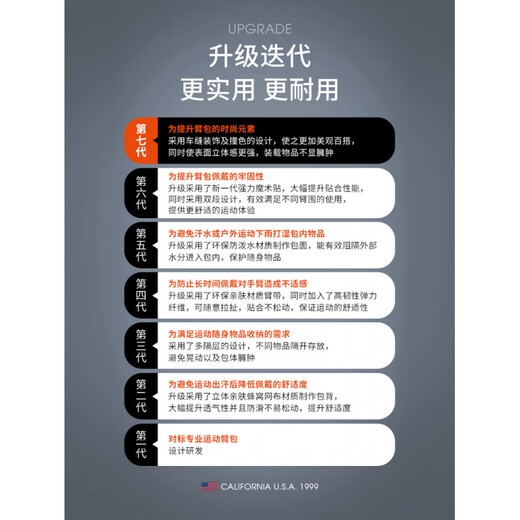 TFO competition-level women's cross-country running mobile phone arm bag sports outdoor fitness arm bag outdoor wrist bag powder blue