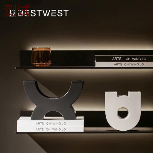 Bestwest Résumé Creative A illustres Wine Cabinet TV Cabinet TV Bibliothèque Bibliothèque Modèle Soft Decoration Ornements JYK16854