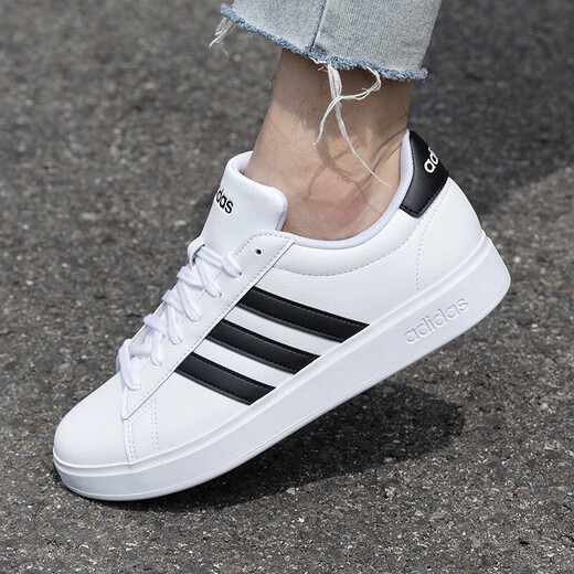 Adidas (adidas) мужская и женская обувь для летних дышащих повседневных теннисных туфлей кожаная туфли с низкими туфлями.