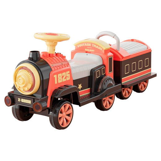 Kleiner Zug kann für Männer und Frauen Kinder mit vier Radwagen mit zwei Rädern mit zwei Sitzenbatterie-Batteriewagen mit Spray + doppelte elektrische Doppelradantrieb + Auto und Sicherheitshelm Beach Ocean Ball Installation Tool kontrolliert werden.