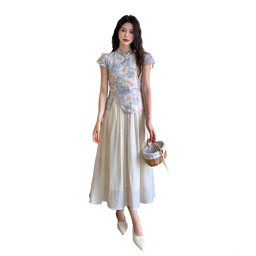 Lingtos Kleid Rock Stickerei neu