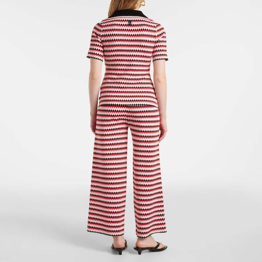 La Doublej [chinesisches Valentinstagsgeschenke] Checkers gestrickt Polo -Hemd P01051950 Beige XS XS