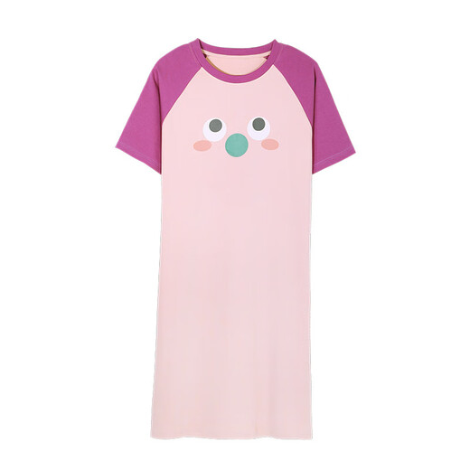 Lexi Beiluo cotton short-sleeved nightgown ladies summer home furnishing Developer cartoon set H702 180 170(XL)