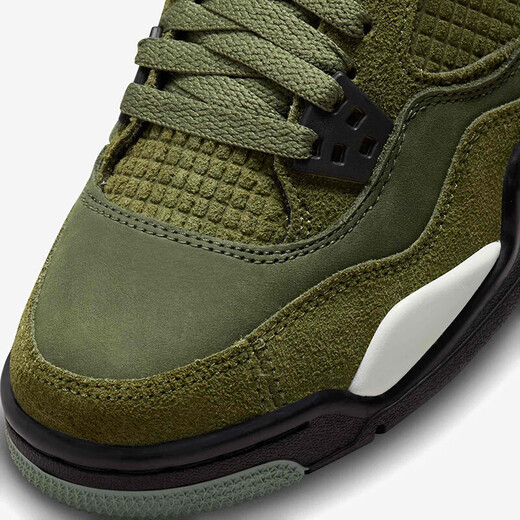 耐克（NIKE）Air Jordan 4 Retro GS AJ4橄榄绿 大童/女子复古篮球鞋 FB9928-200 35.5