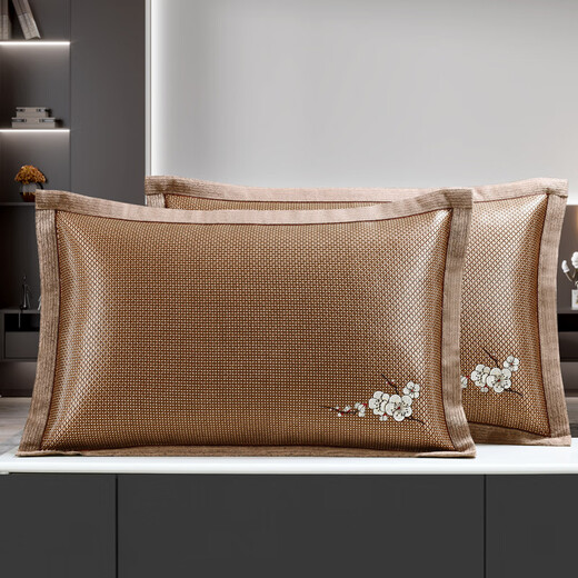 MUJI COM MUJI mismo estilo Summer Seda Seda Cool Almohada Verano Mat de la alfombra del cuello Núcleo de almohada de almohada de almohada Un solo estudiante Vine de hielo 679-12 Norma de almohada + Cassia almohada (uno de 10 cm 8-