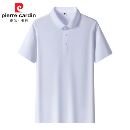 Pierre Cardin (Pierre Cardin) Polo à séchage rapide au sol perlé pour hommes de glace à la glace de glace pour glace à manches courtes à manches courtes à manches courte