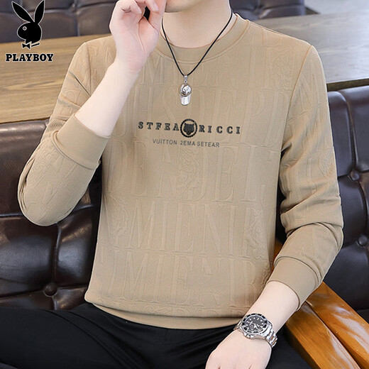 Playboy (PLAYBOY) sweatshirt men's jacket men's long-sleeved T-shirt men's autumn and winter tops trendy sports casual round neck bottoming shirt