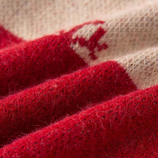 Dudu Famille bébé pull rouge Vêtements d'hiver Boy Festif New Year Vêtements tricotés Pull d'hiver Filles mignons vêtements d'hiver Vêtements pour enfants Rice Bear 80