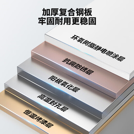 Yicai Nianhua bookshelf steel storage rack multi-layer reinforced floor-to-ceiling household storage shelves kitchen supplies storage rack 50*30*80