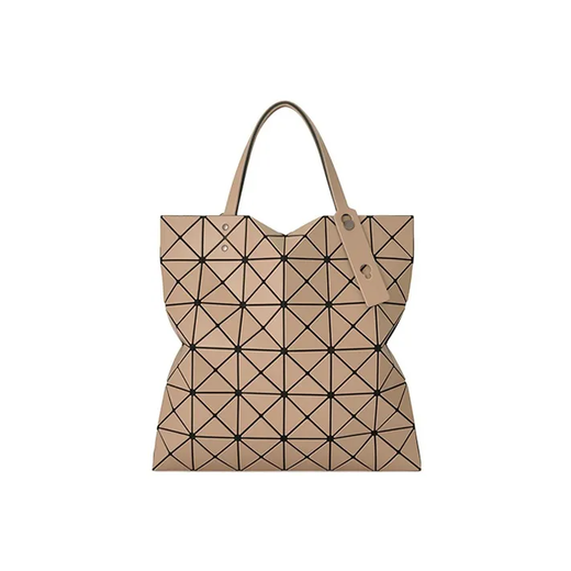 三宅一生（ISSEY MIYAKE）LUCENT女包经典款六格单肩斜挎手提电脑包 送女友节日送礼 棕色BB23-AG683-43