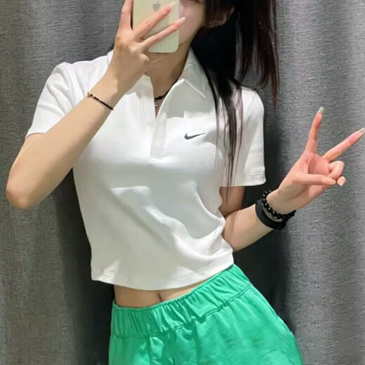 耐克（NIKE）运动套装女装 2025新款夏季健身训练舒适透气短袖T恤宽松梭织短裤 DV7885-133+HM8980-010 M