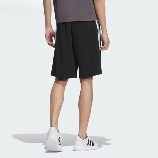 阿迪达斯（adidas）短裤男裤夏季新款五分裤跑步健身裤子训练透气休闲裤运动裤 KC3897/黑色 S