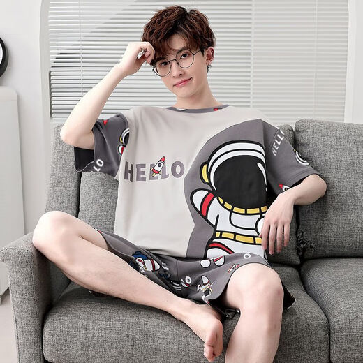 Zipjbx shorts à manches courtes pyjamas masculins pour l'été en liberté plus taille décontractée et à la mode.