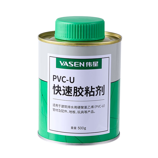 Weixing PVC glue 500g per jar high viscosity adhesive drainage pipe strong quick drying with brush head