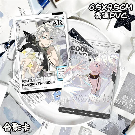 Zhiku Convex Hero x Nice Anime Perifheral Internet Celebrity Card Tarjeta pequeña Photo Tarjeta de fotos High Translucente Colgante de mijo Nice-AS1396 Tarjeta translúcida