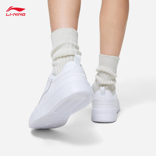 Li Ning Yuanbao丨Classic casual shoes women's shoes classic white shoes versatile soft sports shoes AGCT340