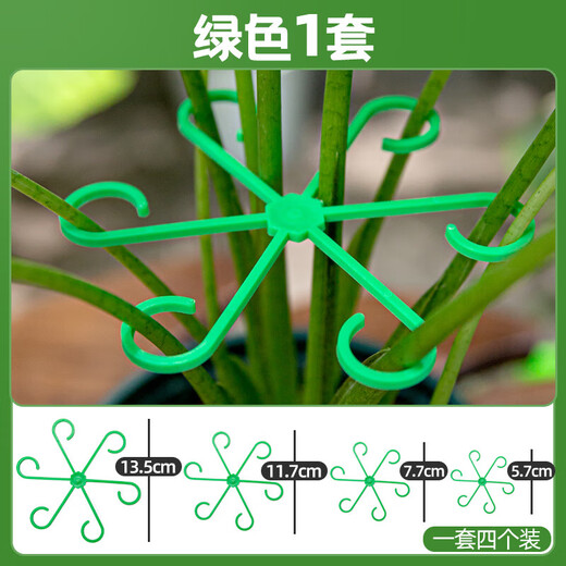 
Monstera plant support pole Flower Phalaenopsis fixed green plant anti-lost gardening flower stand fixture collector [1 set of green] including four sizes
