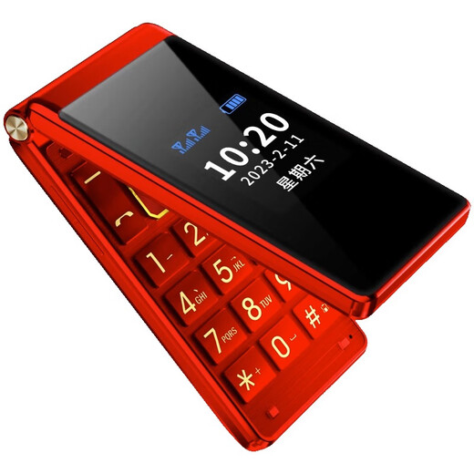 Newman F6 flip phone for the elderly. Mobile 2G version. Big card phone. Only supports 2G signal. Clearance model. No refund, no exchange, no after-sales service, no warranty. Red. Mobile 2G version. Only supports 2G signal.