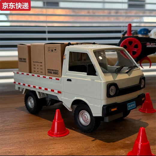 Blue color and micro-card Wuling Liuzhou pickup truck model children's rc remote control car drift car boy toy car gift van van small truck compartment can be opened dual battery version
