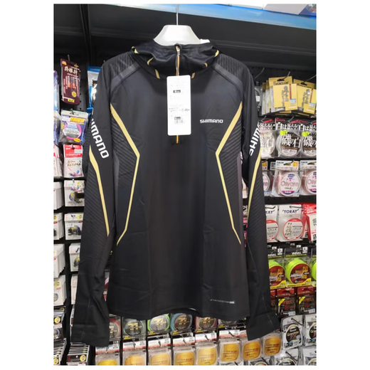 SHIMANO hooded fishing clothing ice silk sun protection clothing summer quick-drying boat fishing lure fishing outdoor clothing 07 light gray and black. Fishing pants 3XL (180-200Jin Jin equals 0.5 kg)