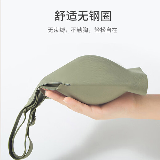 DILUNFEI无痕内衣女士夏季薄款大胸显小聚拢上托防下垂新款无钢圈运动文胸 锈红色 3XL