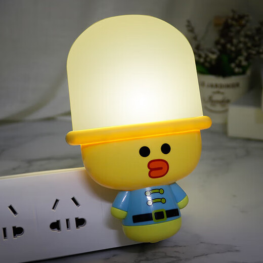Nightlight control induction plug plug-in nightlight lamp bedroom led baby feeding lamp energy-saving lamp children's sleeping wall lamp bedroom bedside lamp soldier night light + smart light + random color