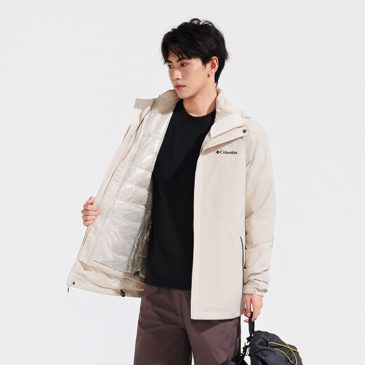 Columbia three-in-one men's autumn and winter thermal waterproof 700-puff down jacket XE1504 278L
