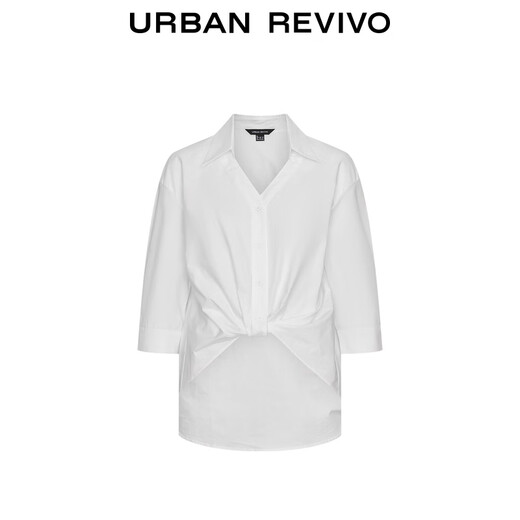 UR2025 new autumn women's fashion casual V-neck pleated blouse shirt UWM250097