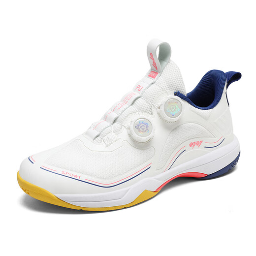 
KUNY national trend new white fencing shoes new special training competition shoes for adults and children no laces knobs non-slip white and blue 38
