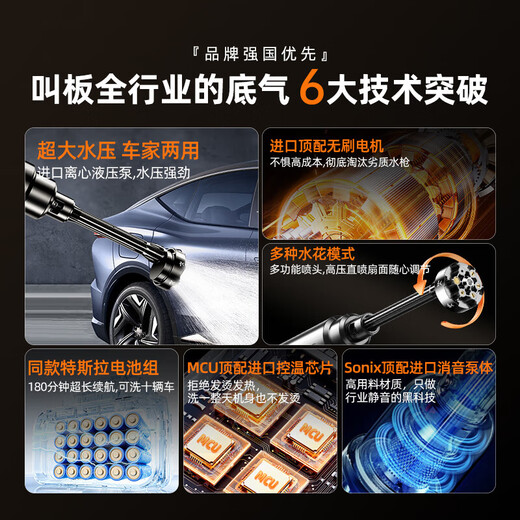 Xushansi Andere Marken Xicheyou Autowaschhochdruck Wasserpistole Haus 2024 Neues drahtloses Autowaschs
