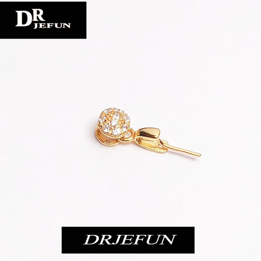 DRJEFUNDn58kYDnM18k gold rose gold pendant buckle head Buddha Jade Jade Guanyin hanging oblique hole gold color