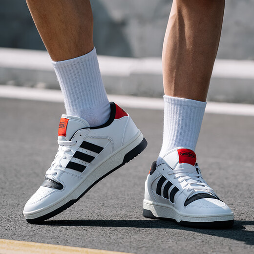 阿迪达斯 （adidas）男鞋 2025夏季新款 HOOPS 3.0 滑板运动鞋 低帮板鞋 休闲鞋 KK1283/BREAK START 40.5